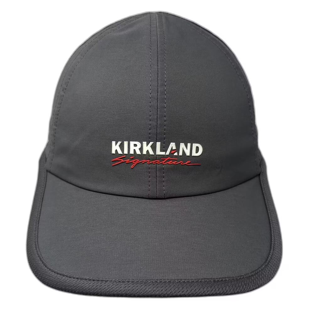 Kirkland Baseball Cap Gray White One Size Slideback Performance Embroidered Hat